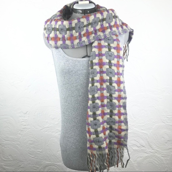 italian Accessories - ❤️Italian woven lambs wool blend fiber art scarf